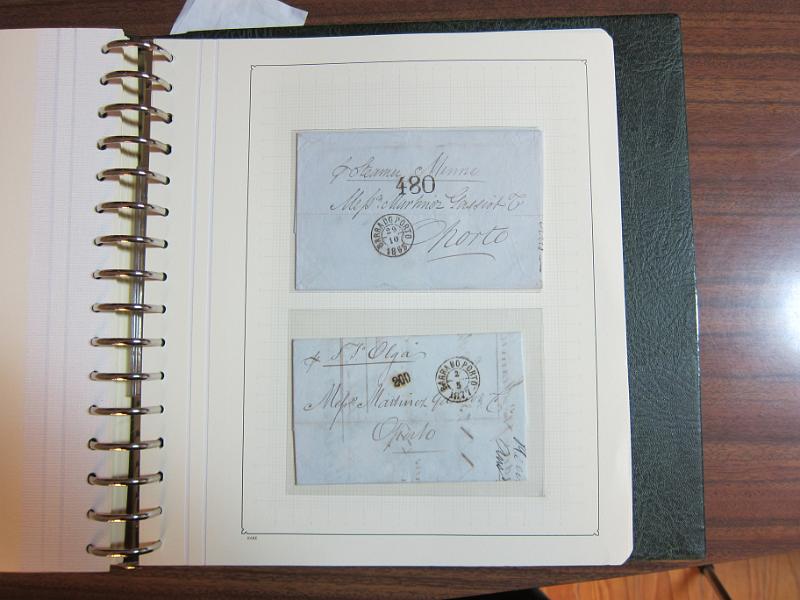 0014 (97).jpg -     Lote:    14      Marcofilia      Lotes Especiais       Descrição:      Portugal.   Colecção montada em dois álbuns com estudo especializado das marcas de duplo círculo e circulares do Porto, com selos de diversas emissões e cartas. Lote a ver.        Lote       Valor Base:     &euro; 1.500,00     Valor Venda:     &euro; 1.500,00     